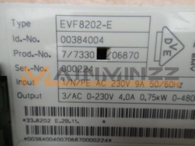One Used Lenze EVF8202-E Frequency Inverter
