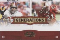 2008 Donruss Threads Frank Gore Roger Craig #G-5