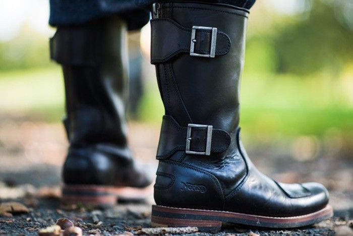 Pre-owned Clarks Men's Norton Zip Biker Boot - Black Lthr, Limited Edition Collaboration