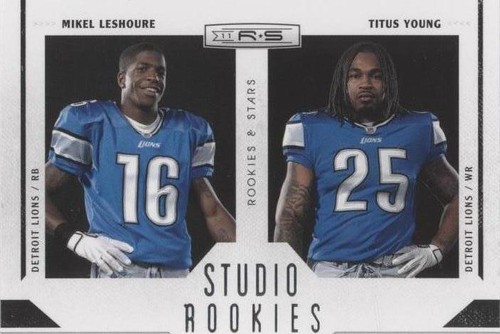2011 Panini Rookies & Stars Mikel Leshoure Titus Young #4