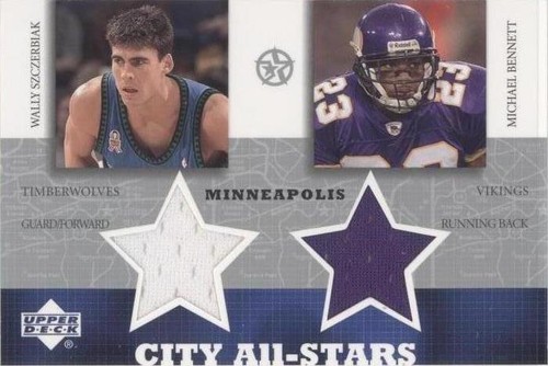 2002-03 Upper Deck UD Superstars Michael Bennett Wally Szczerbiak #WS/MB-C