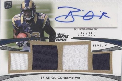 2012 Topps Prime Brian Quick #PV-BQ