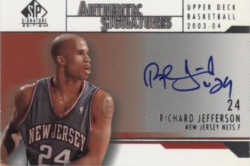 2003-04 SP Signature Edition - Richard Jefferson #AS-RJ