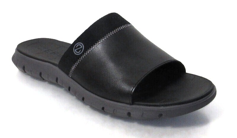 

Мужские черные кожаные шлепанцы Cole Haan Zerogrand LX LTE, C35170, Черный, Cole Haan Zerogrand