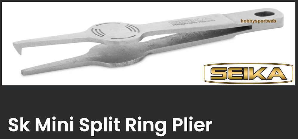 SEIKA MINI PINZA PER SPLIT RING IN ACCIAIO AREA TROUT SPOON