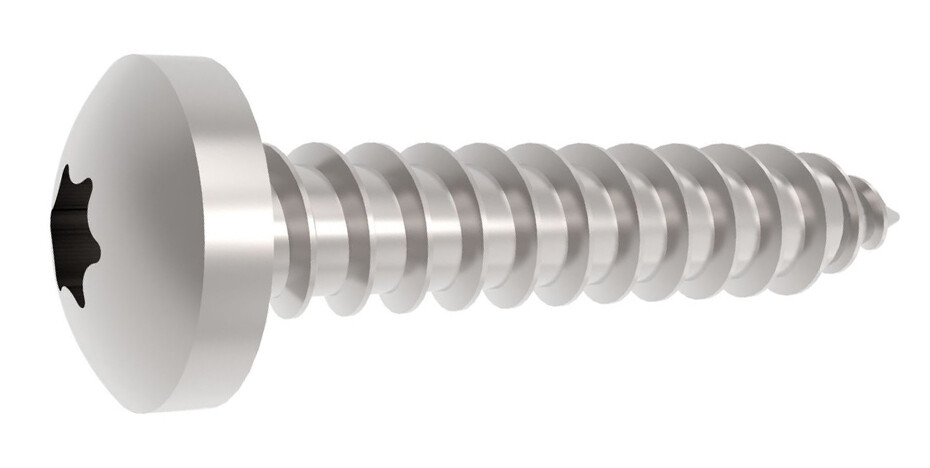 Blechschrauben DIN 7981 (~ISO 14585) TX Linsenkopf Edelstahl A2 TORX V2A Form C