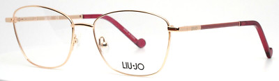 LIU JO LJ2144 721 Gold Womens Butterfly Full Rim Eyeglasses 53-16-140 B:40