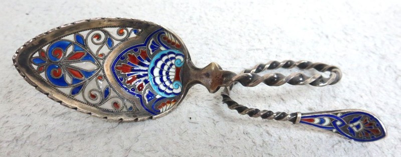RARE CONTINENTAL SILVER 19 CENTURY PALIQUE A. JOR. TWISTED SPOON
