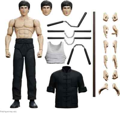 BRUCE LEE SUPER7 ULTIMATES! WAVE 1 THE WARRIOR FIGURE NEW FROM CASE