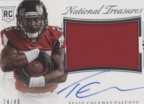 2015 Panini National Treasures Tevin Coleman #RMSR-TC