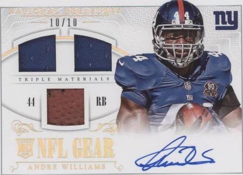 2014 Panini National Treasures Andre Williams #RGS-WI
