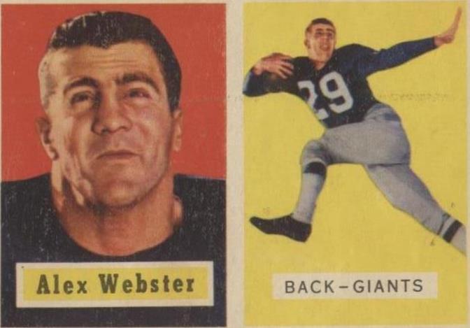 1957 Topps Alex Webster #121