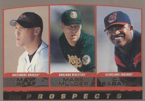 2000 Topps - C.C. Sabathia Mark Mulder Matt Riley #446