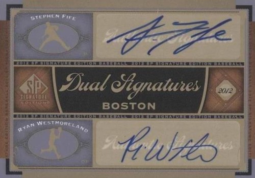 2012 SP Signature Edition - Ryan Westmoreland Stephen Fife #BOS33