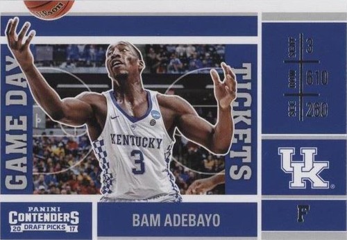 その他 Bam Adebayo RC autograph 2017-2018 NCAA Contenders #16 Bam Adebayo Signed Card Auto