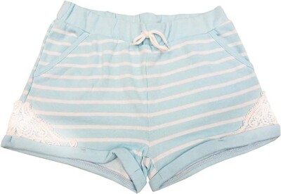 Epic Threads Girl Cotton Blend Shorts Aqua Light Blue Large 14 58-61'' 84-100lbs