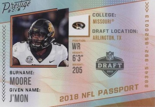 2018 Panini Prestige J'Mon Moore #PP-JM