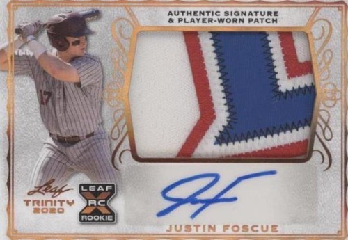 2020 Leaf Trinity - Justin Foscue #PA-JF1