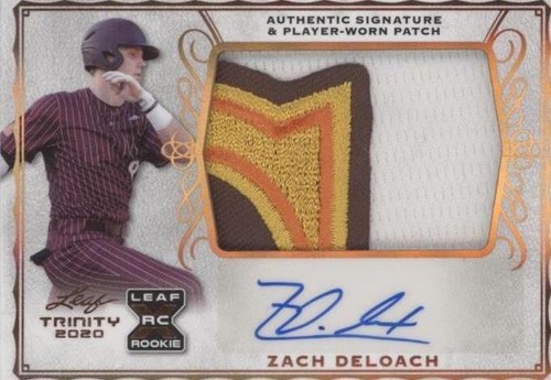 2020 Leaf Trinity - Zach DeLoach #PA-ZDL