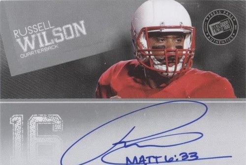 2012 Press Pass Russell Wilson #PPS-RW