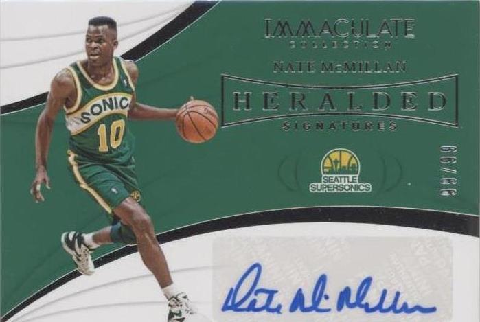 2018-19 Panini Immaculate Collection - Nate McMillan #HS-NMM
