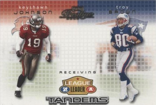 2002 Playoff Prestige Keyshawn Johnson Troy Brown #LL16