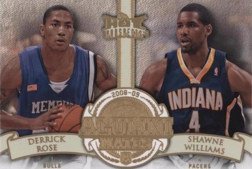 2008-09 Fleer Hot Prospects - Derrick Rose/Shawne Williams #AM-10