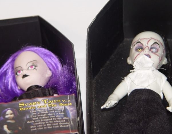 Two Living Dead Dolls Scary Tales Beauty and the Beast
