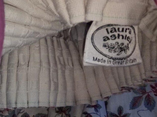 Vintage Fabric Cranford Laura Ashley Curtains And Door Curtain