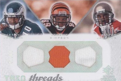 2008 SP Rookie Threads DeSean Jackson Dexter Jackson Jerome Simpson #TT-JJS