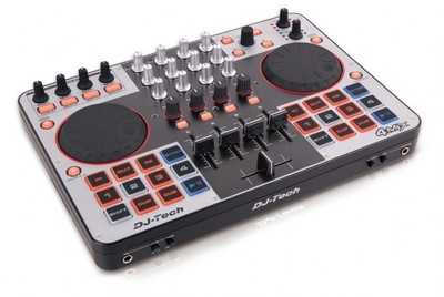 Dj Tech 4MIX Usb Midi Dj Controller W/ Integrated Soundcard, Direct 4 Deck