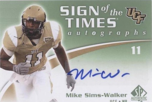 2010 SP Authentic Mike Sims-Walker #ST-MW