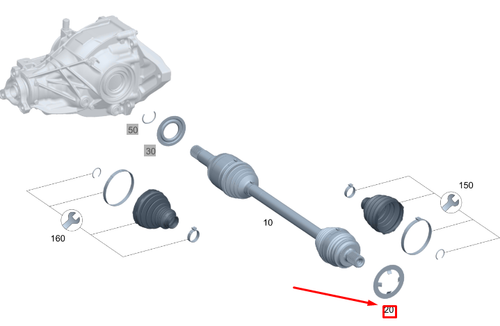 Mercedes – Rear End Rear Axle Differential Assembly For Mercedes Benz CLA45 A45