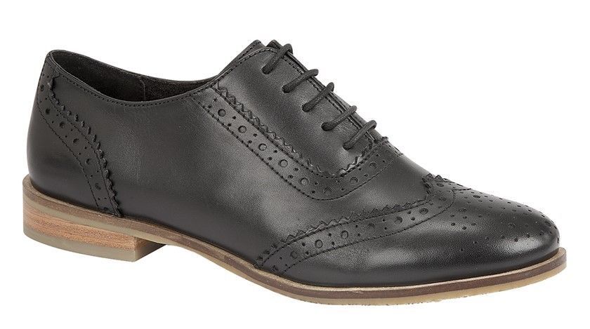 black brogues women leather