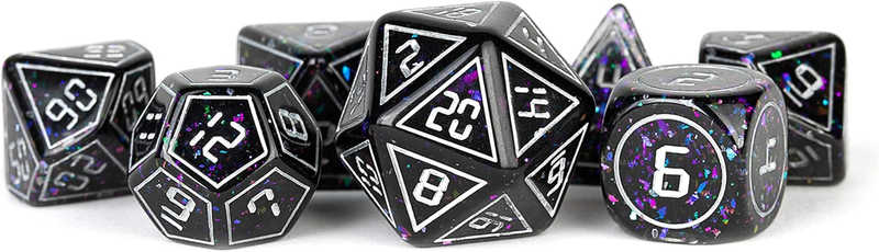 Framed Void Resin - 7 Polyhedral Dice Set