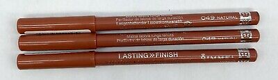 3 PACK - Rimmel Lasting Finish 1000 Kisses Lip Liner Pencil .04 oz- CHOOSE COLOR