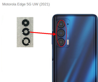 1 set New Rear Camera Lens Glass Replacement For Motorola Edge 5G UW (2021)