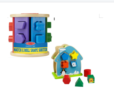 2 In 1 Shape Toys Melissa And Doug Match And Roll Shape Sorter