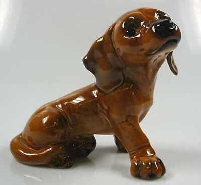 Dackel Porzellanfigur hund  Teckel porzellan figur Goebel 1950
