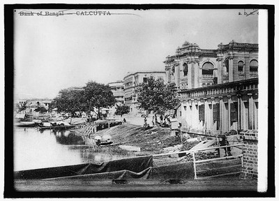 Photo:Bank of Bengal on the Hoogly River, Calcutta