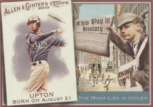 2010 Topps Allen & Ginter's - B.J. Upton #TDH44