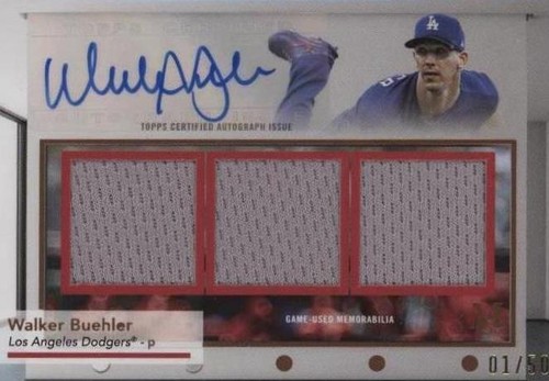 2021 Topps Museum Collection - Walker Buehler #SPDRA-WB for