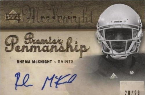 2007 UD Premier Rhema McKnight #PP-RM