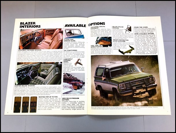 1976 Chevrolet Blazer SUV Chevy Sales Brochure Catalog