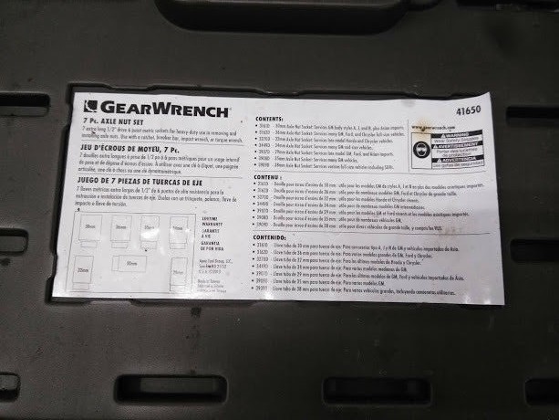 GearWrench 7-Pc 1/2