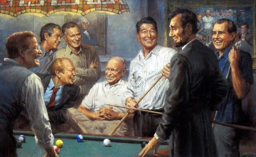 Andy Thomas Callin The Blue S/N Republican President Print 30 x 20