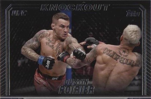 Dustin Poirier 2018 Topps Museum UFC Gold Autograph 02/25