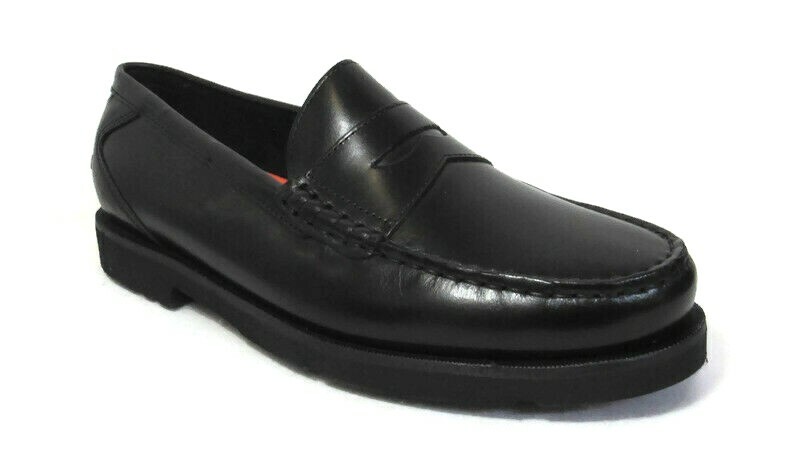 

ЧЕРНЫЕ КОЖАНЫЕ МУЖСКИЕ ЛОФЕРЫ ROCKPORT DAILY RITUAL PENNY V82323, Черный, Penny