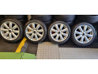 Mini Cooper Genuine 17 alloy wheels + 4 x tyres 205 45 17