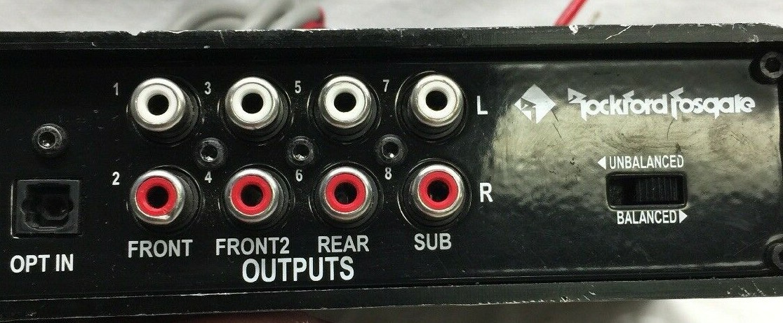 ROCKFORD FOSGATE 3SIXTY.3 GRAPHIC EQ 8-Ch Signal Processor line out converter
